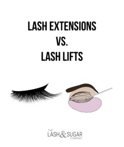 lash lift vs lash extensions
